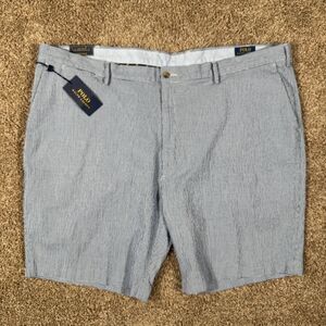 Polo Ralph Lauren Men Gingham Blue Classic Stretch Fit Casual Shorts Size 50B